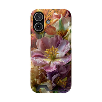 Coque de téléphone Floral Velvet Bloom avec porte-cartes
