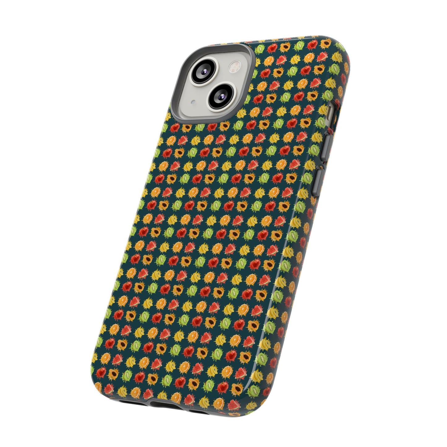 Floral Dot Tough Phone Case — Retro Pattern Protective Phone Cover