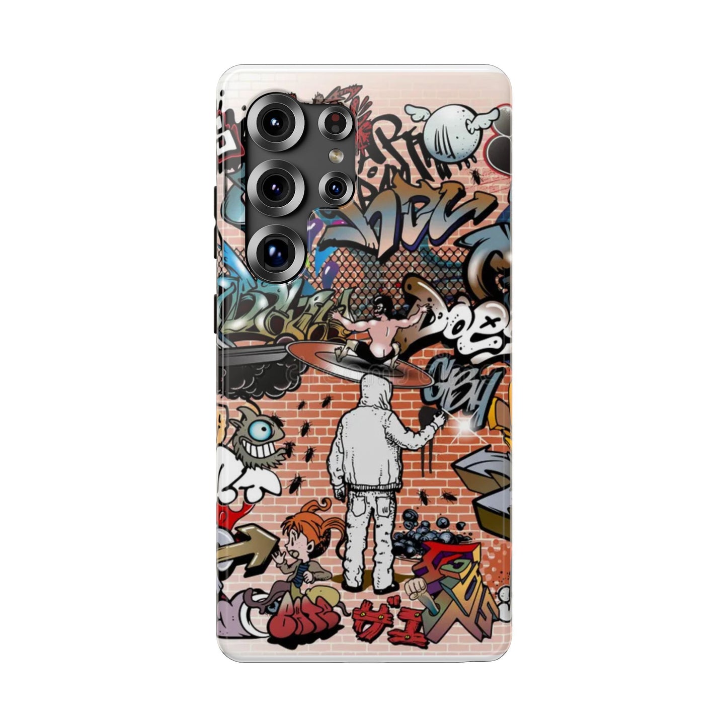 Coque de téléphone Graffiti Street Art — Coque résistante aux chocs style camouflage skateboard urbain