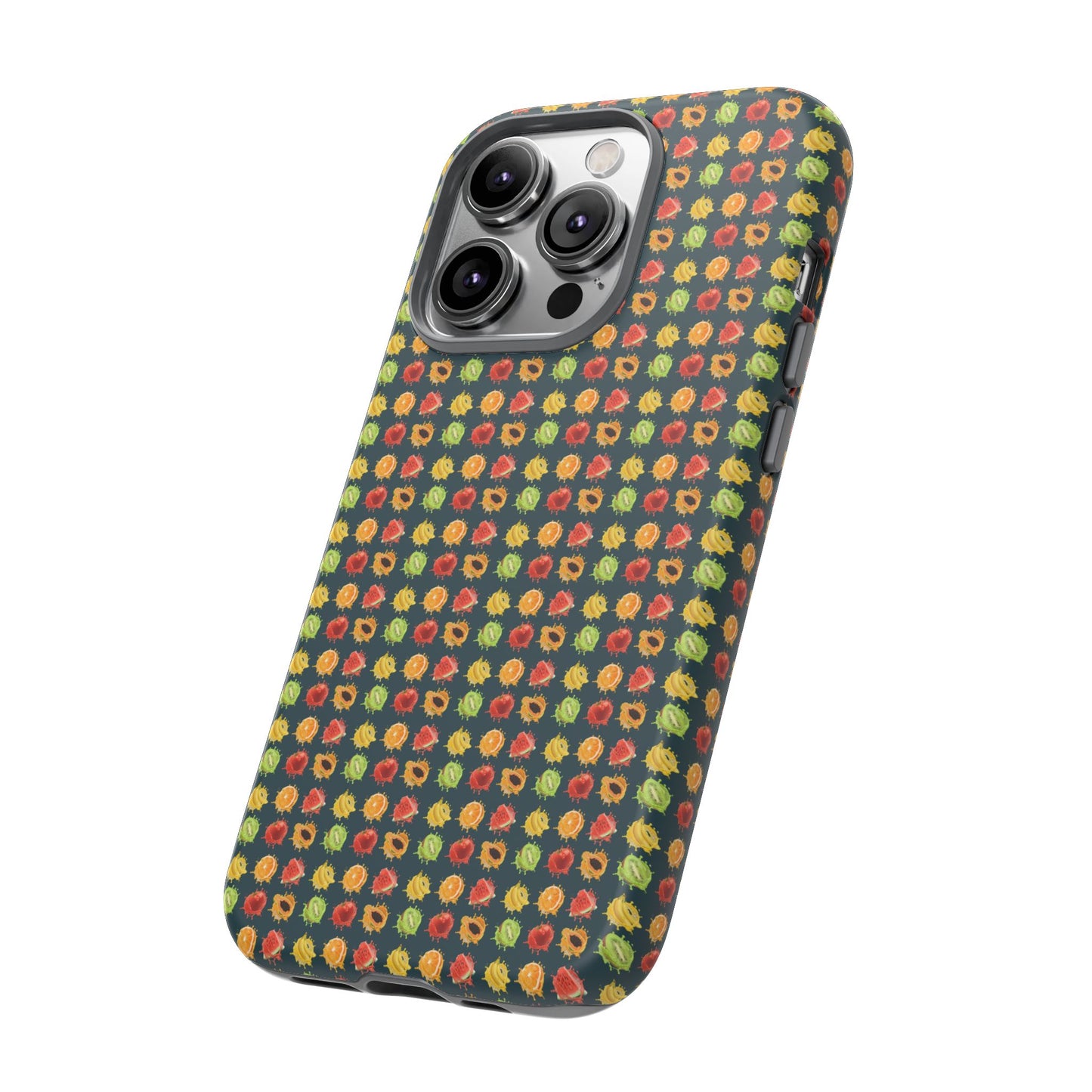 Floral Dot Tough Phone Case — Retro Pattern Protective Phone Cover