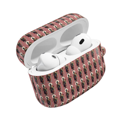 AirPod Case — Vintage Lady Pattern Pink Protective Case