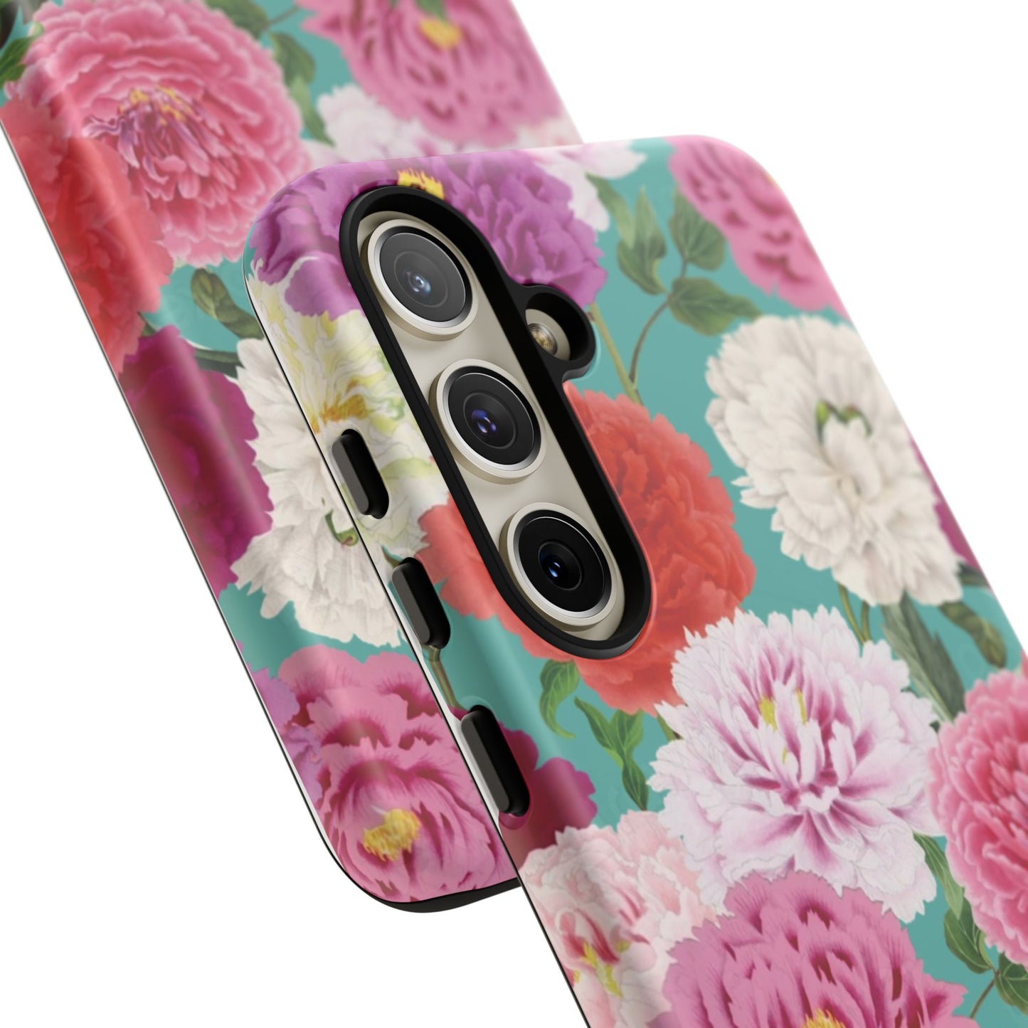 Coque de téléphone renforcée Floral Peony — Housse botanique protectrice pour iPhone