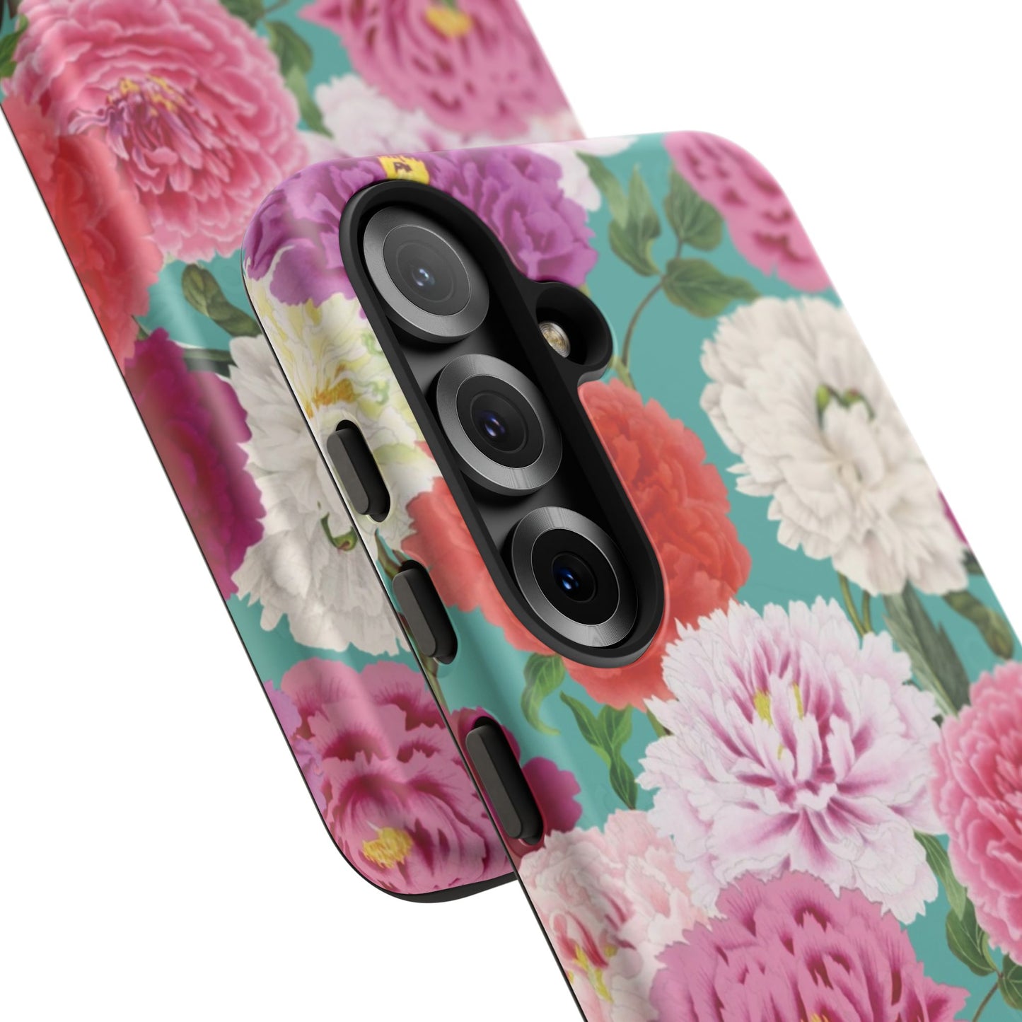 Coque de téléphone renforcée Floral Peony — Housse botanique protectrice pour iPhone