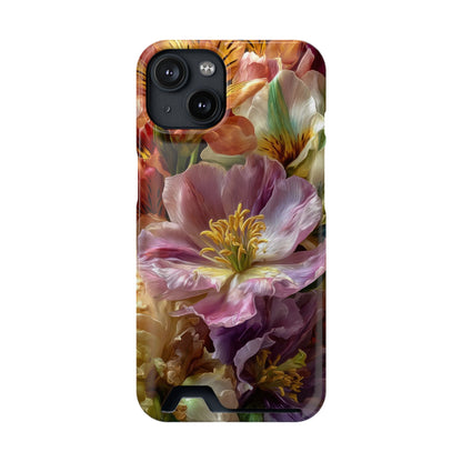 Coque de téléphone Floral Velvet Bloom avec porte-cartes