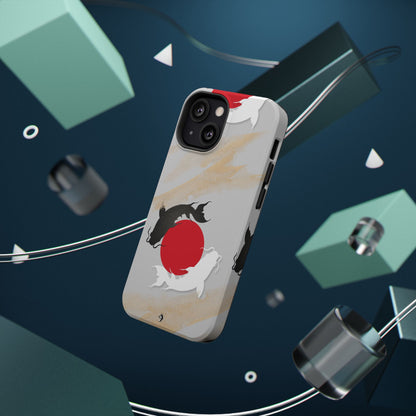 Coque de Téléphone Koi Circle Résistante aux Chocs