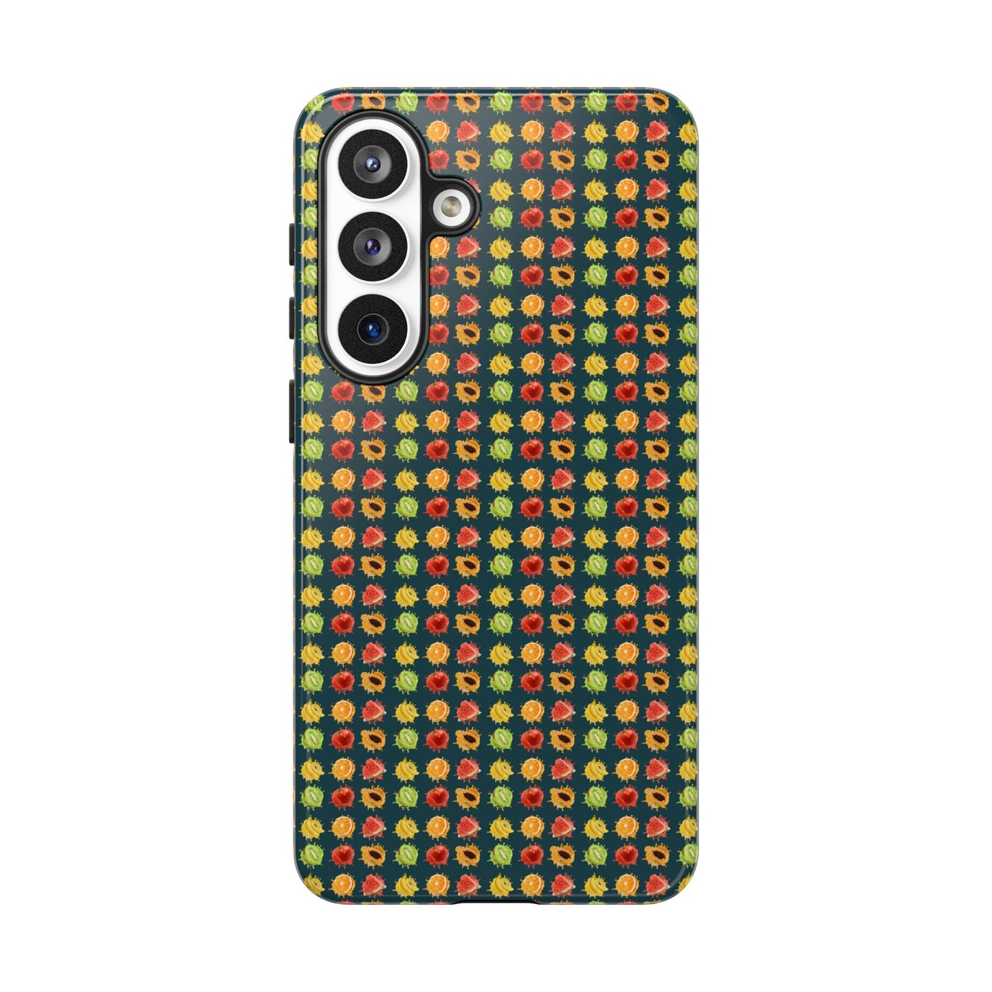 Floral Dot Tough Phone Case — Retro Pattern Protective Phone Cover