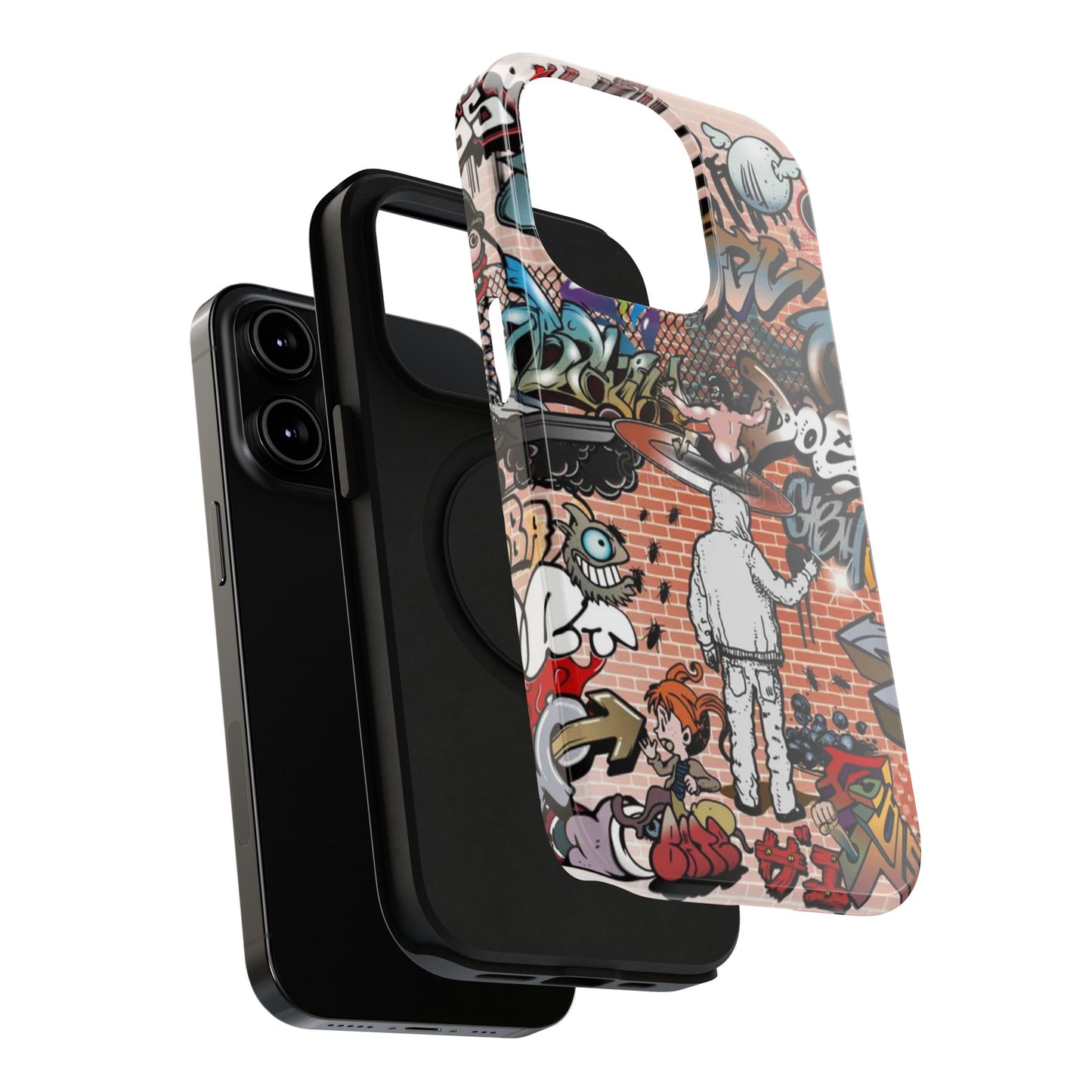 Coque de téléphone Graffiti Street Art — Coque résistante aux chocs style camouflage skateboard urbain