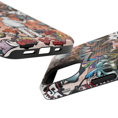 Coque de téléphone Graffiti Street Art — Coque résistante aux chocs style camouflage skateboard urbain