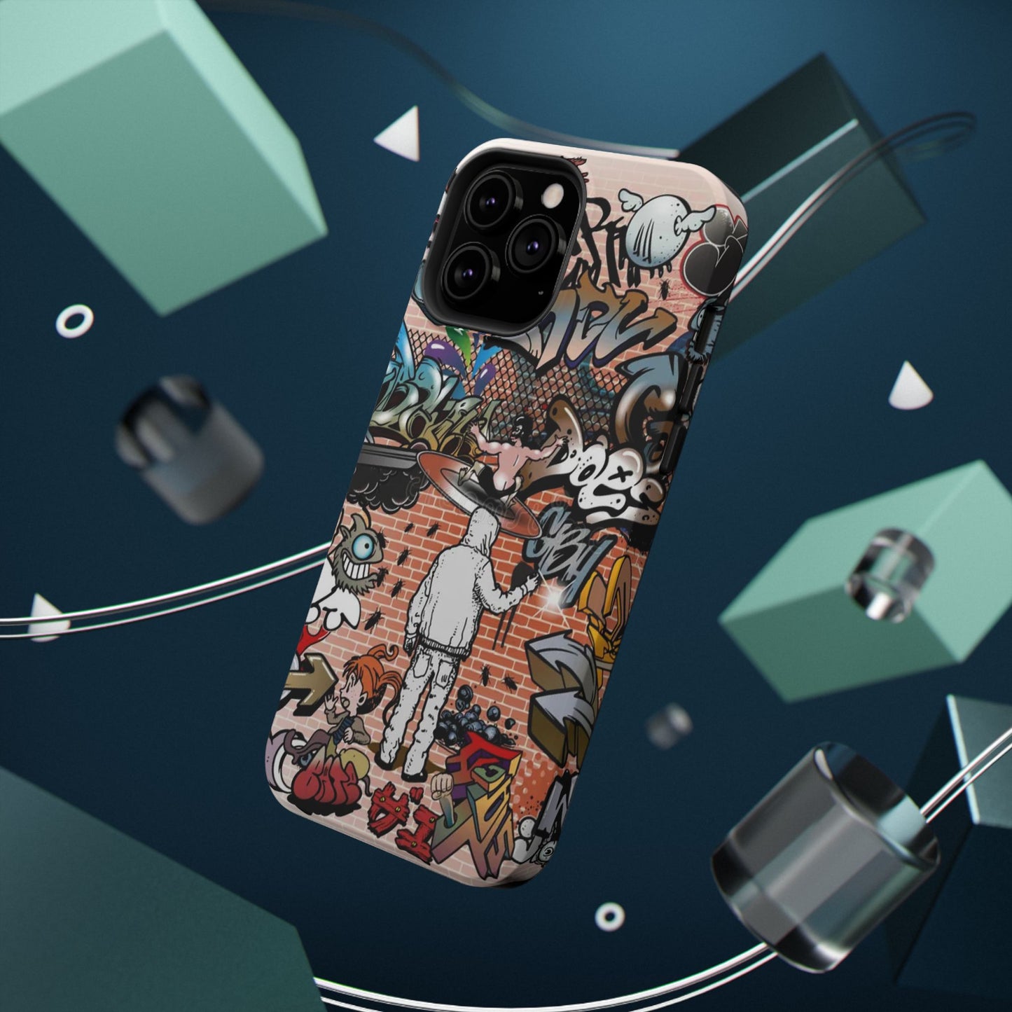 Coque de téléphone Graffiti Street Art — Coque résistante aux chocs style camouflage skateboard urbain