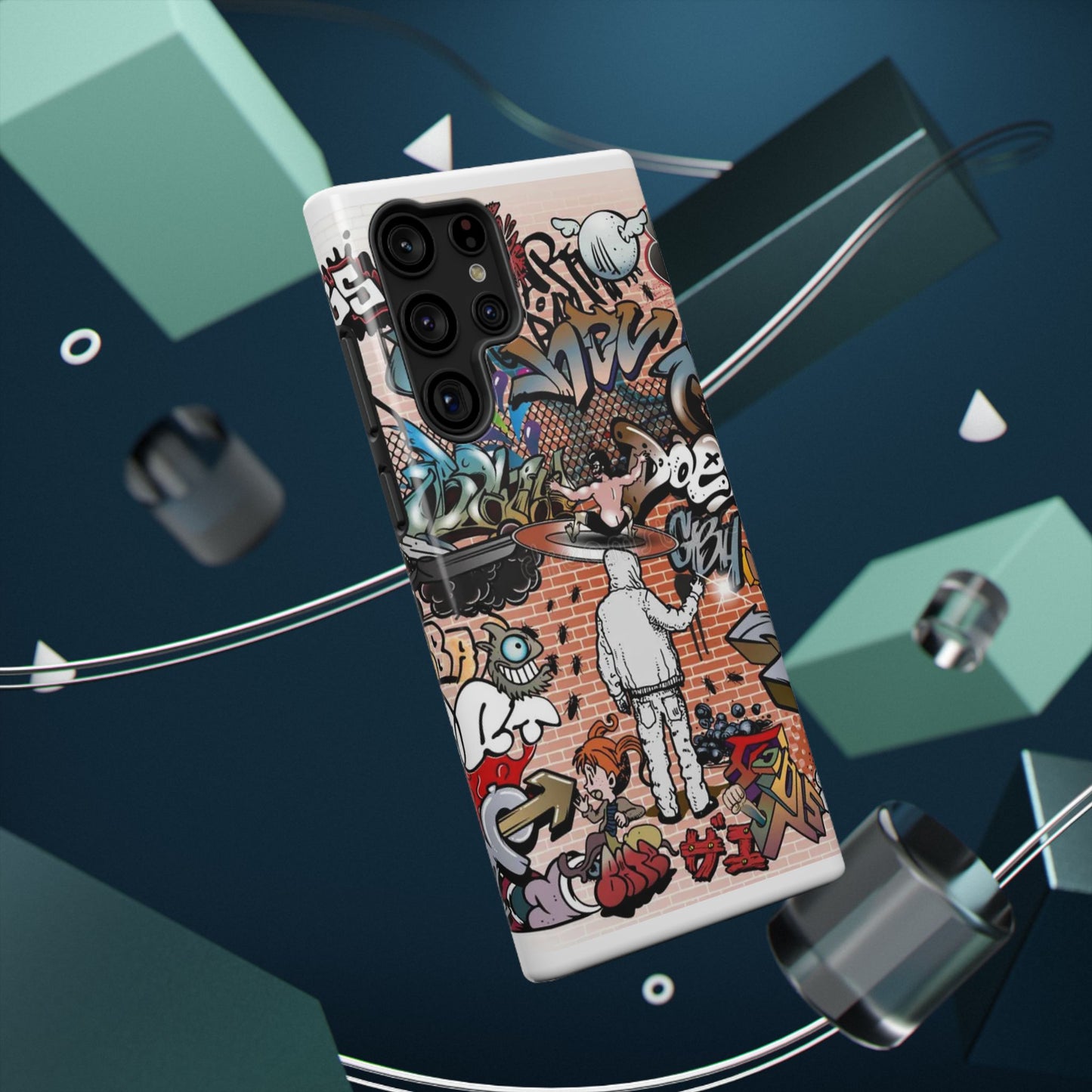 Coque de téléphone Graffiti Street Art — Coque résistante aux chocs style camouflage skateboard urbain