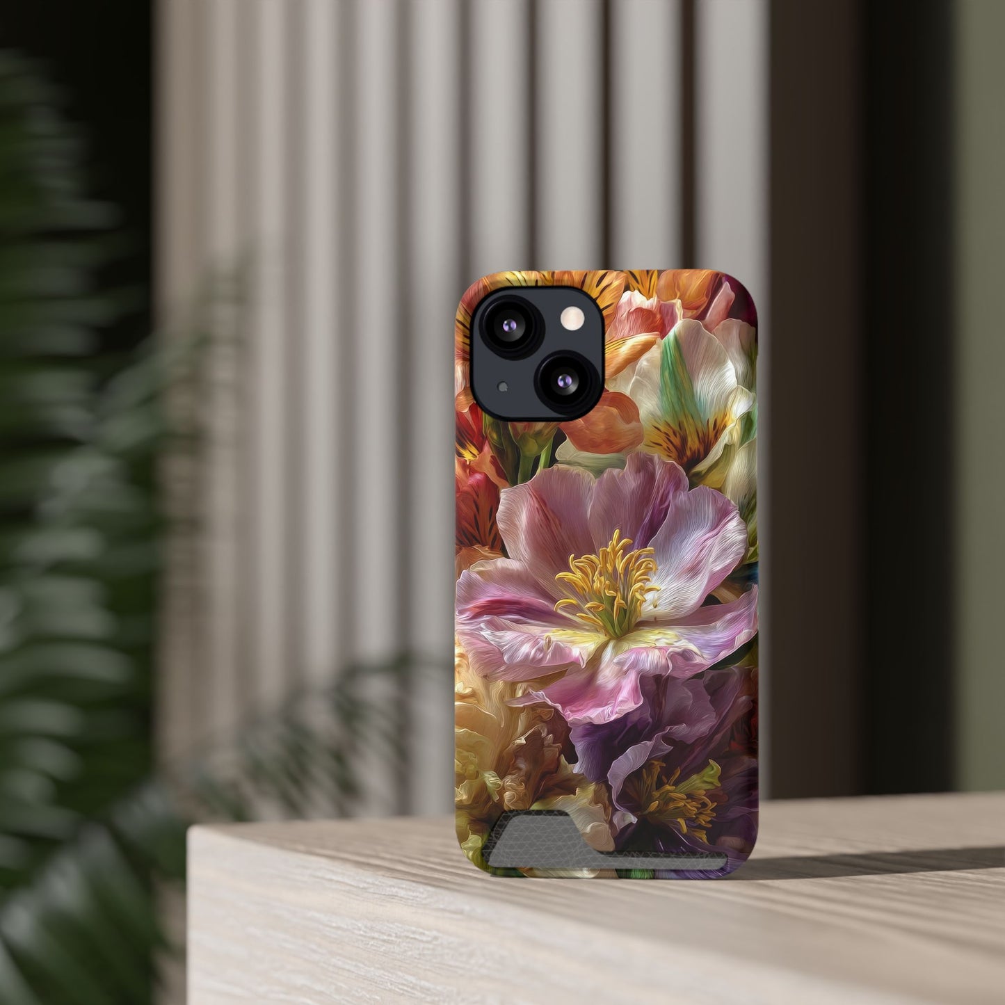 Coque de téléphone Floral Velvet Bloom avec porte-cartes