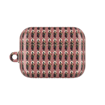 AirPod Case — Vintage Lady Pattern Pink Protective Case