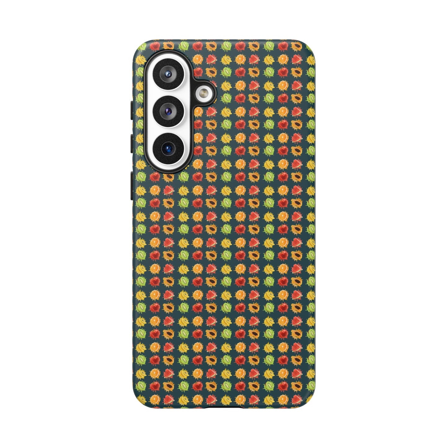 Floral Dot Tough Phone Case — Retro Pattern Protective Phone Cover