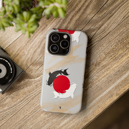 Coque de Téléphone Koi Circle Résistante aux Chocs