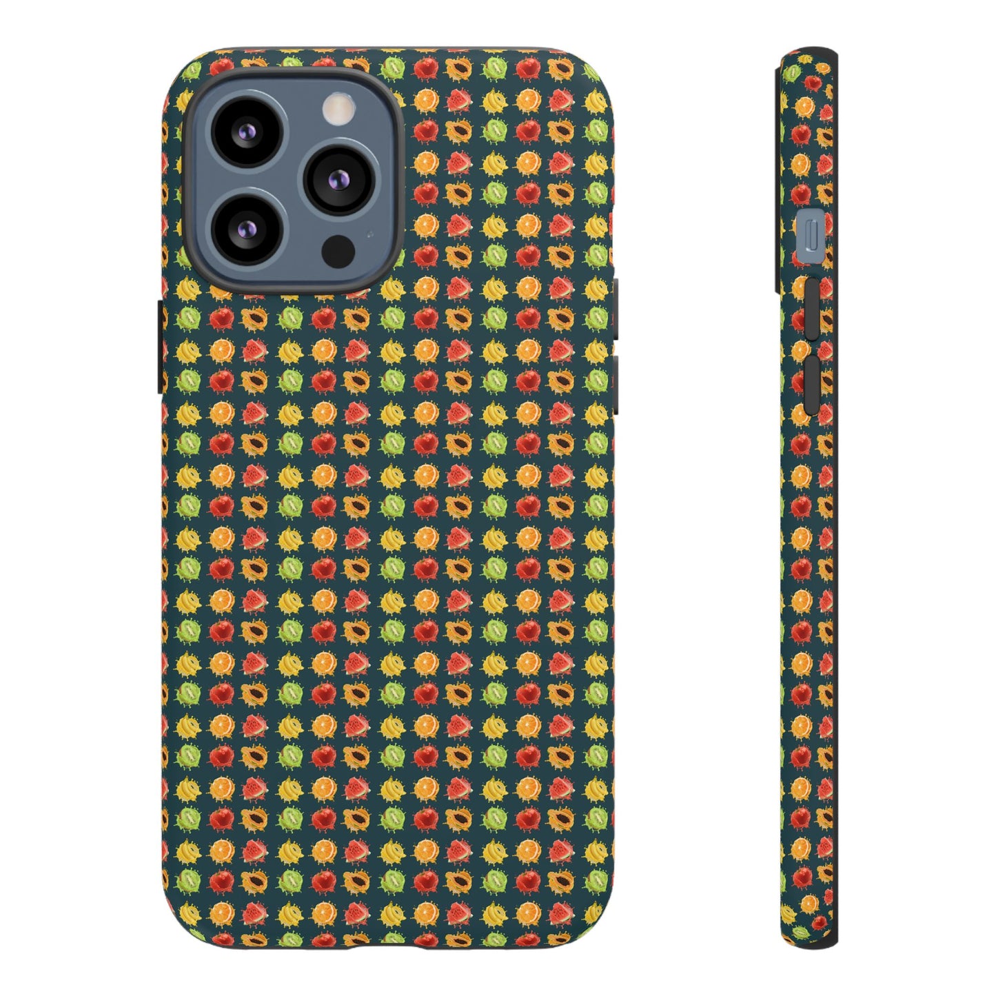 Floral Dot Tough Phone Case — Retro Pattern Protective Phone Cover