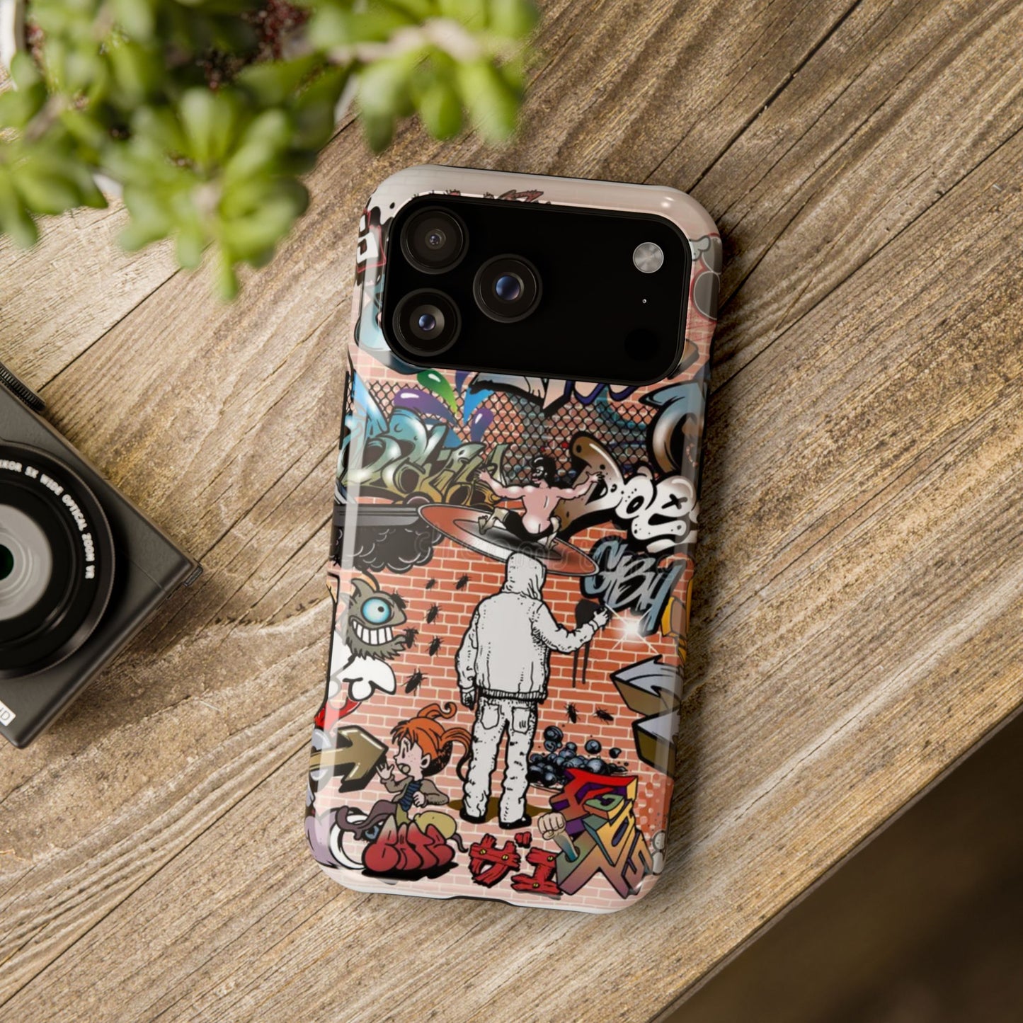 Coque de téléphone Graffiti Street Art — Coque résistante aux chocs style camouflage skateboard urbain