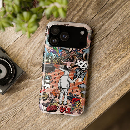 Coque de téléphone Graffiti Street Art — Coque résistante aux chocs style camouflage skateboard urbain