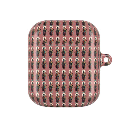 AirPod Case — Vintage Lady Pattern Pink Protective Case