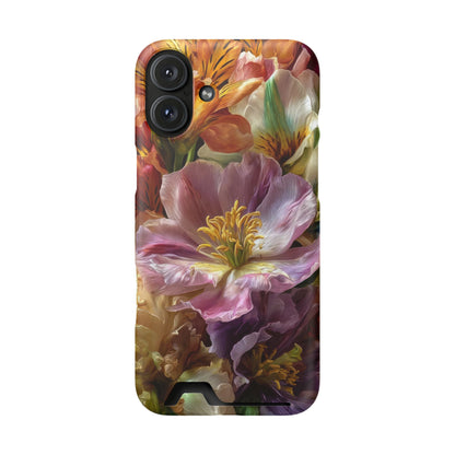 Coque de téléphone Floral Velvet Bloom avec porte-cartes