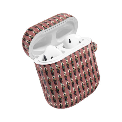 AirPod Case — Vintage Lady Pattern Pink Protective Case