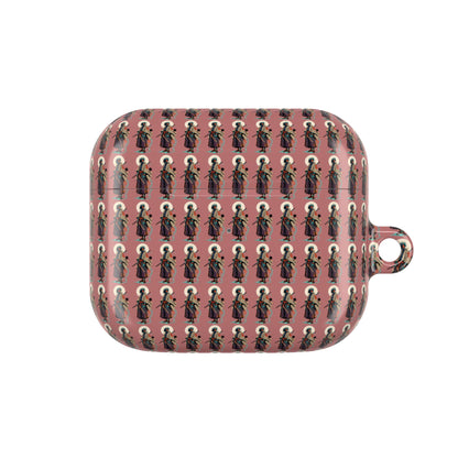 AirPod Case — Vintage Lady Pattern Pink Protective Case