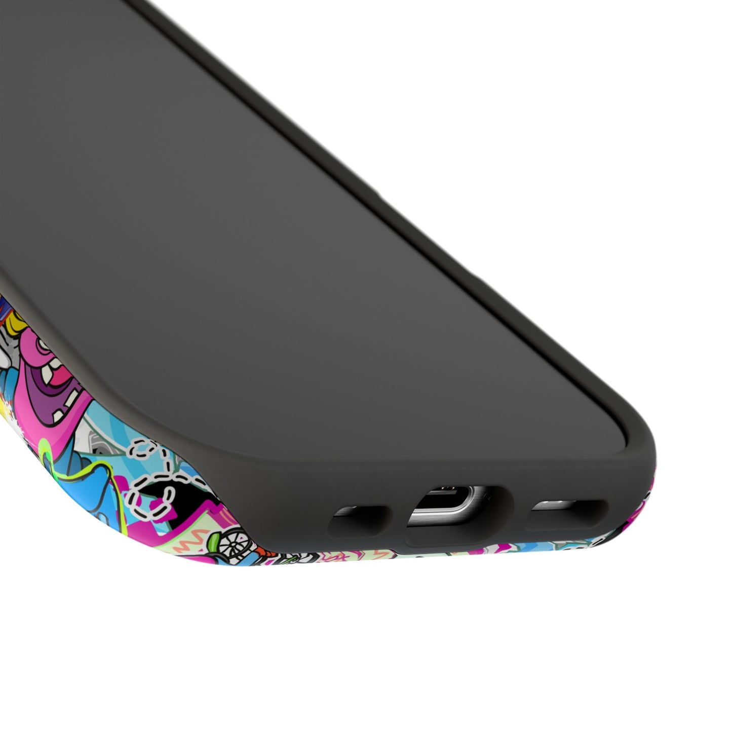 Coque de téléphone magnétique Graffiti Collage — Housse protectrice résistante aux chocs