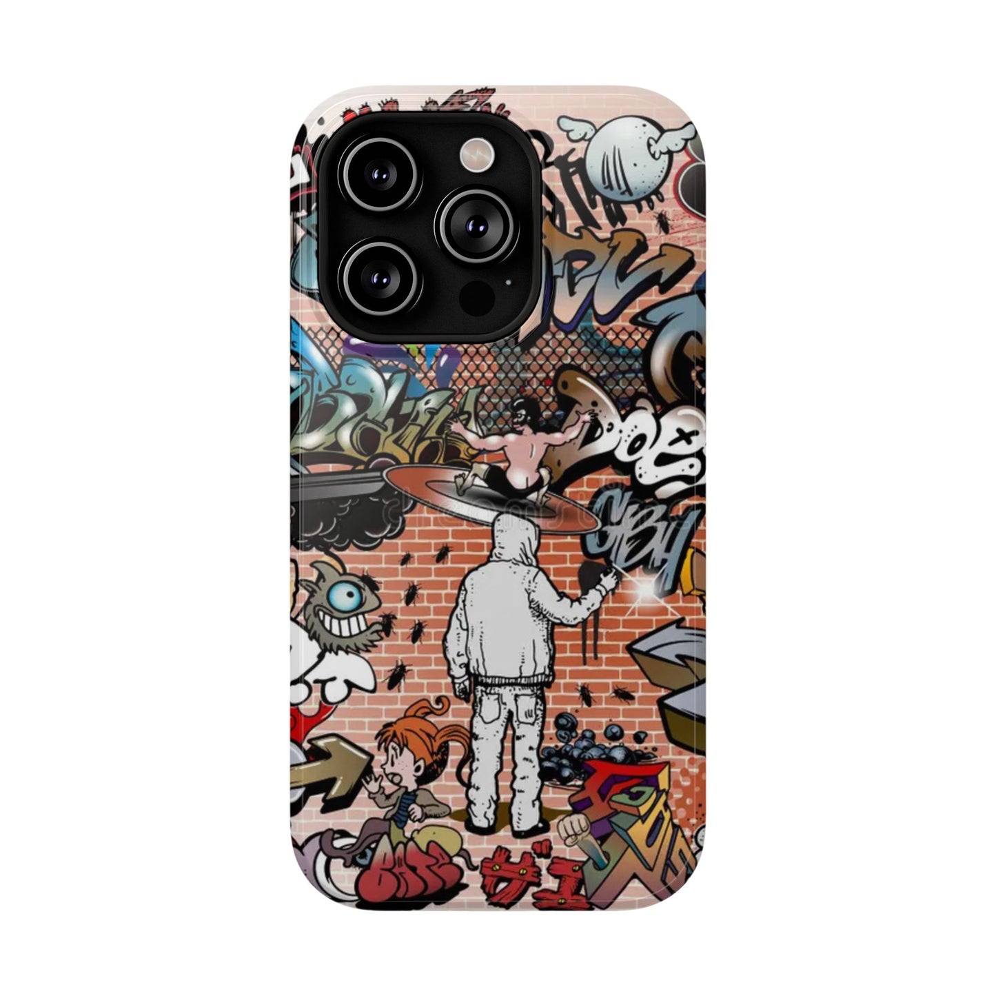Coque de téléphone Graffiti Street Art — Coque résistante aux chocs style camouflage skateboard urbain