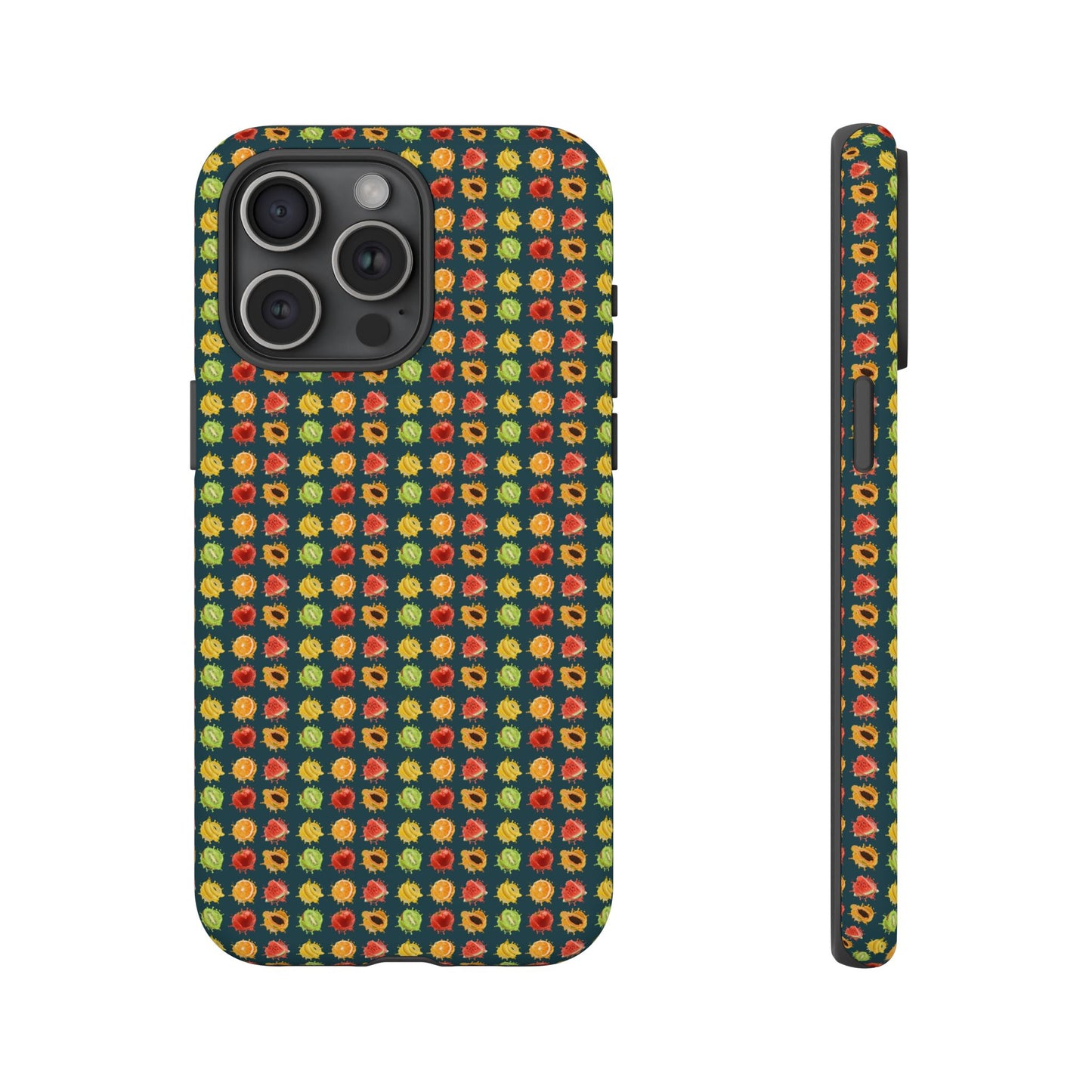 Floral Dot Tough Phone Case — Retro Pattern Protective Phone Cover