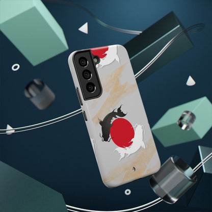 Coque de Téléphone Koi Circle Résistante aux Chocs