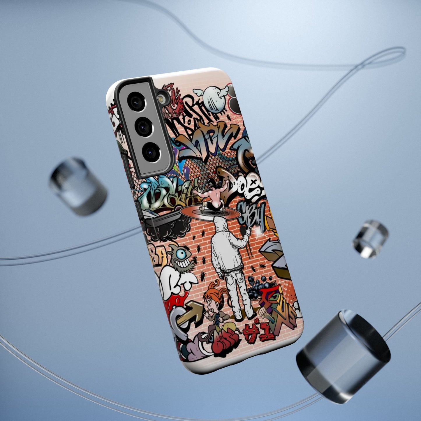 Coque de téléphone Graffiti Street Art — Coque résistante aux chocs style camouflage skateboard urbain