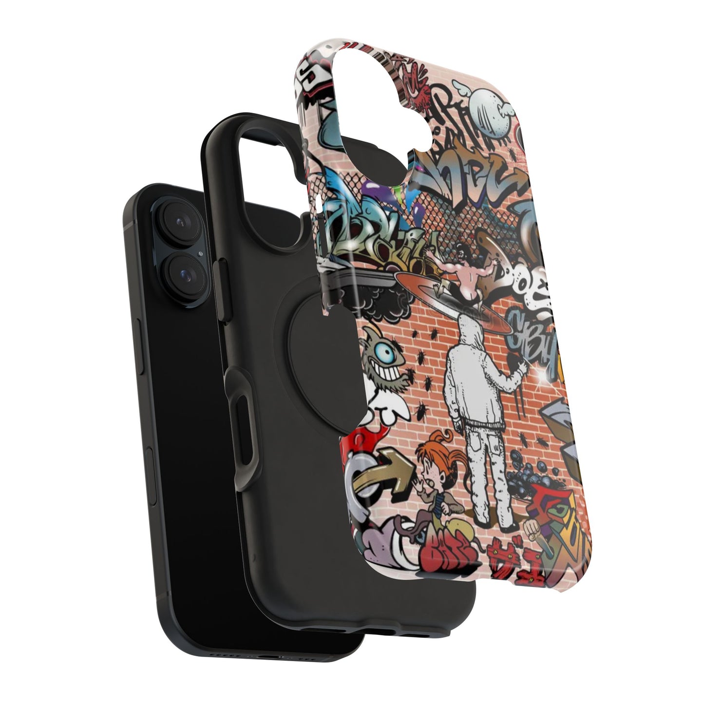 Coque de téléphone Graffiti Street Art — Coque résistante aux chocs style camouflage skateboard urbain