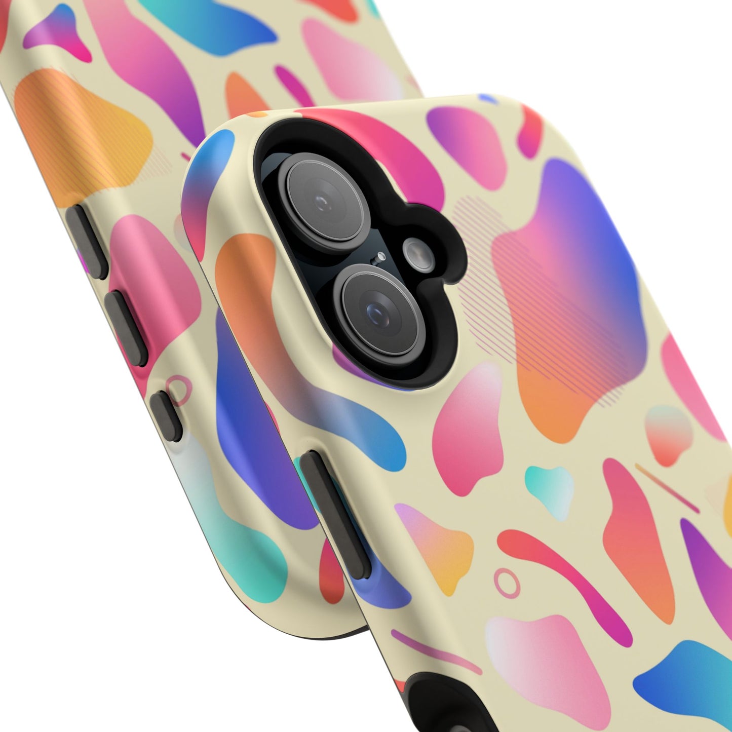 Coque de téléphone antichoc MagSafe — Motif abstrait coloré