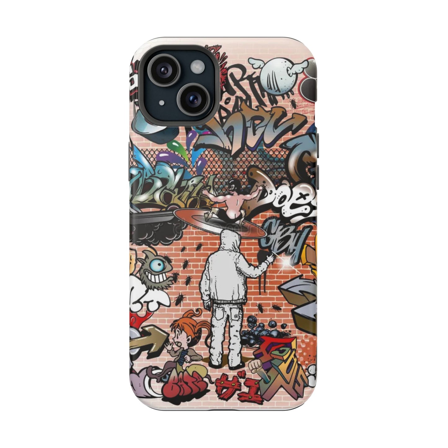 Coque de téléphone Graffiti Street Art — Coque résistante aux chocs style camouflage skateboard urbain