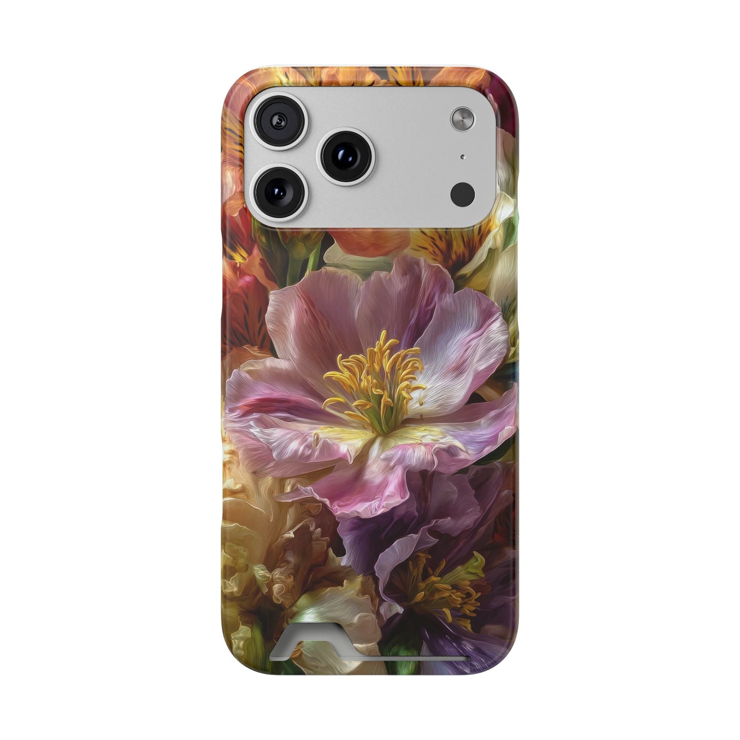 Coque de téléphone Floral Velvet Bloom avec porte-cartes