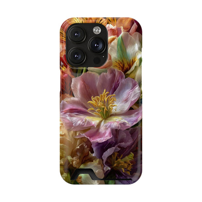 Coque de téléphone Floral Velvet Bloom avec porte-cartes