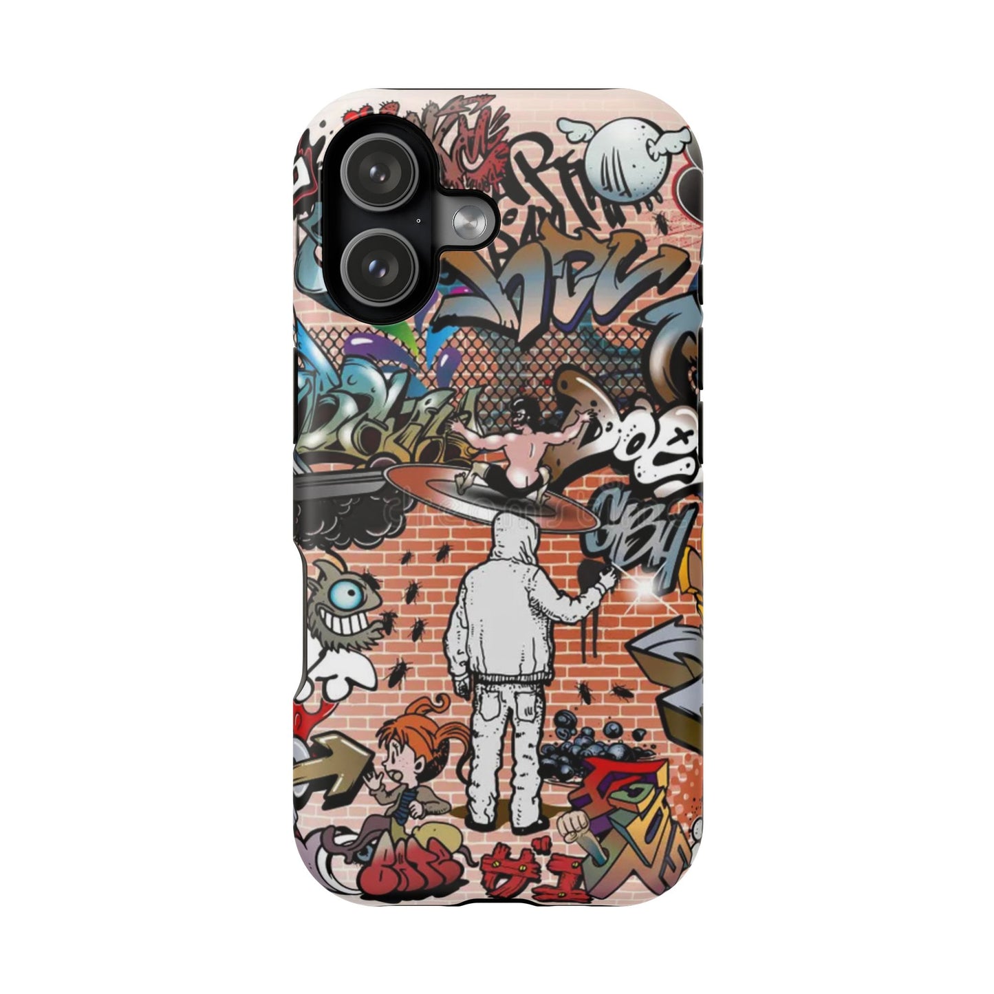 Coque de téléphone Graffiti Street Art — Coque résistante aux chocs style camouflage skateboard urbain