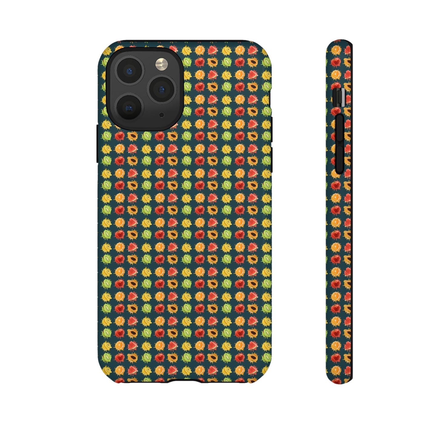 Floral Dot Tough Phone Case — Retro Pattern Protective Phone Cover