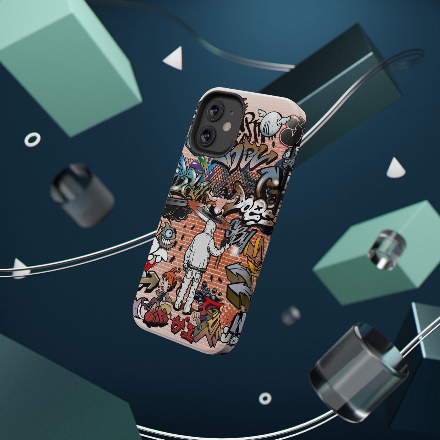 Coque de téléphone Graffiti Street Art — Coque résistante aux chocs style camouflage skateboard urbain