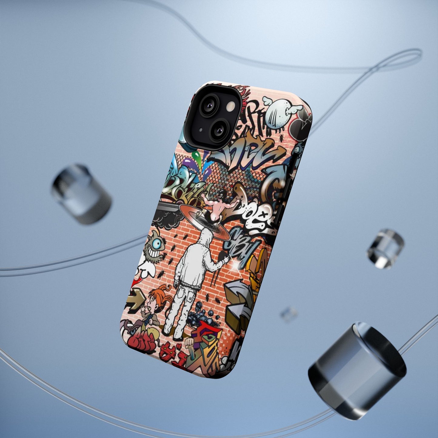 Coque de téléphone Graffiti Street Art — Coque résistante aux chocs style camouflage skateboard urbain