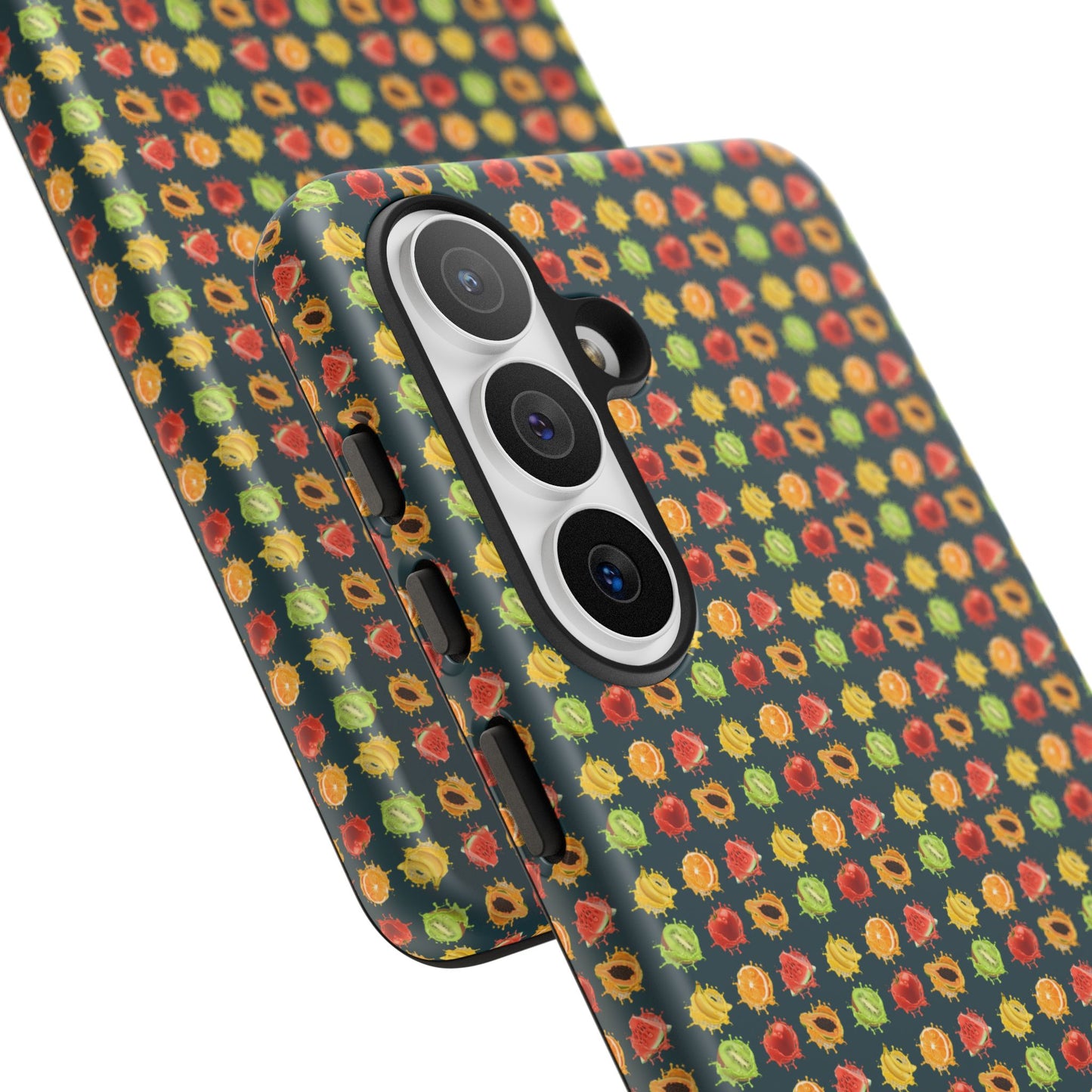 Floral Dot Tough Phone Case — Retro Pattern Protective Phone Cover
