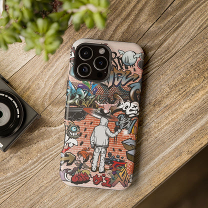 Coque de téléphone Graffiti Street Art — Coque résistante aux chocs style camouflage skateboard urbain