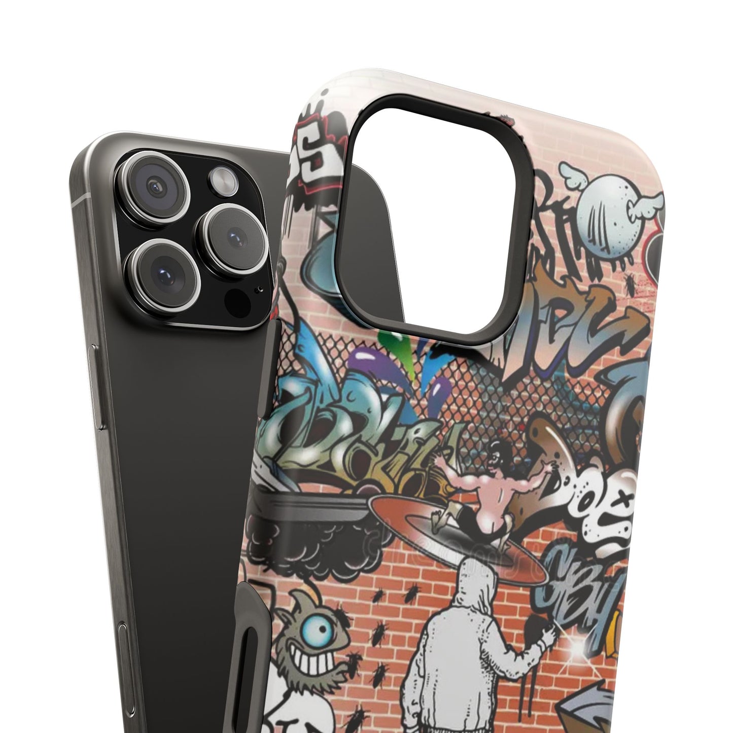 Coque de téléphone Graffiti Street Art — Coque résistante aux chocs style camouflage skateboard urbain
