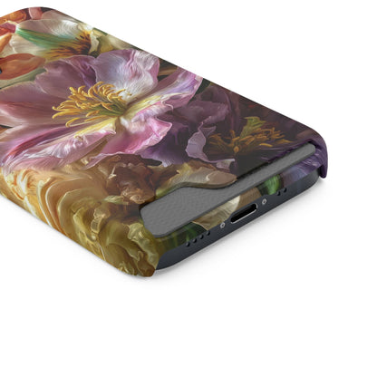 Coque de téléphone Floral Velvet Bloom avec porte-cartes