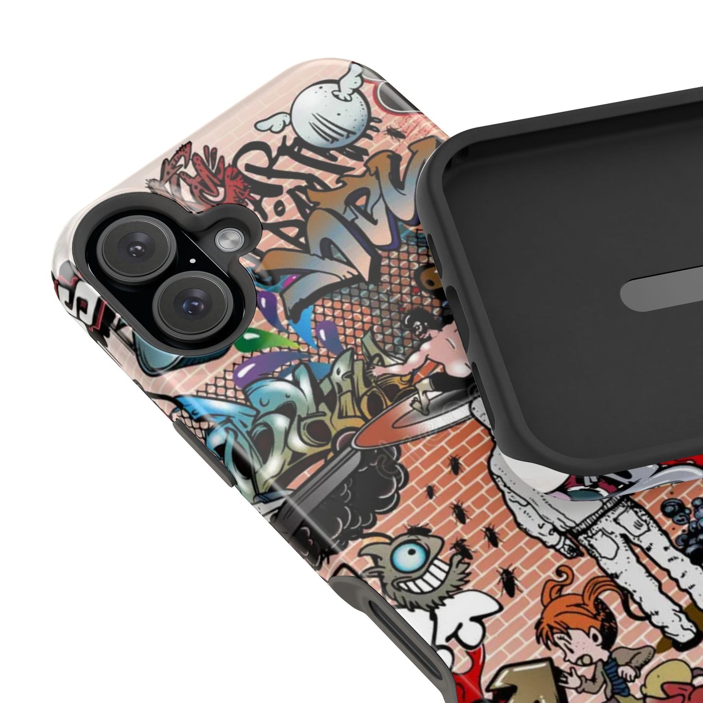 Coque de téléphone Graffiti Street Art — Coque résistante aux chocs style camouflage skateboard urbain