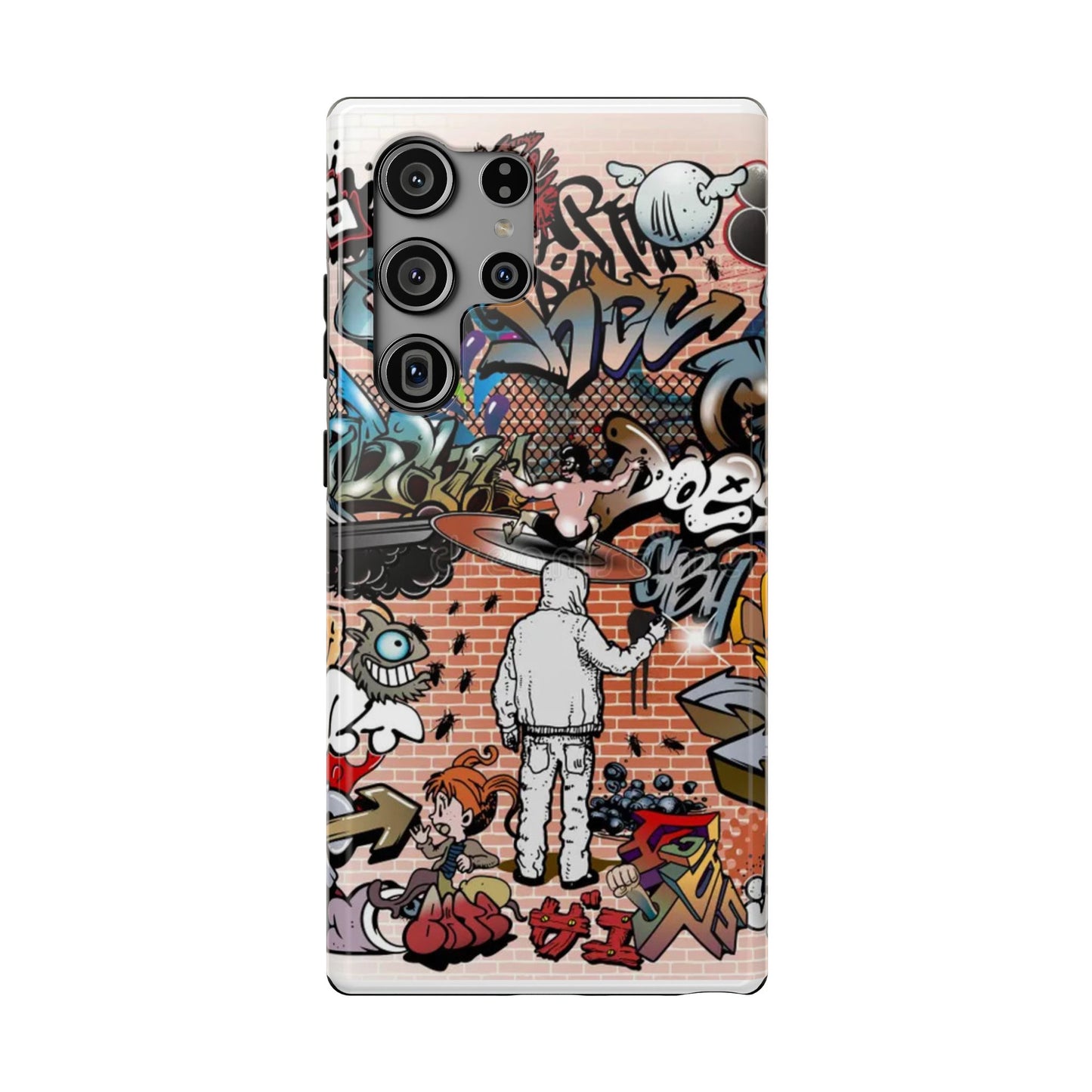 Coque de téléphone Graffiti Street Art — Coque résistante aux chocs style camouflage skateboard urbain