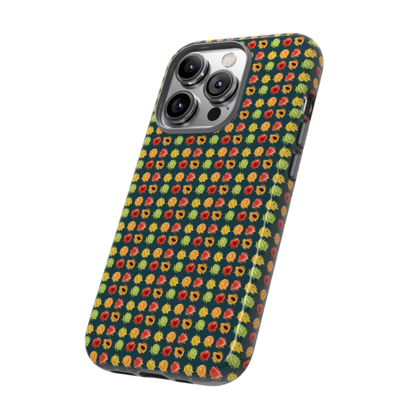 Floral Dot Tough Phone Case — Retro Pattern Protective Phone Cover