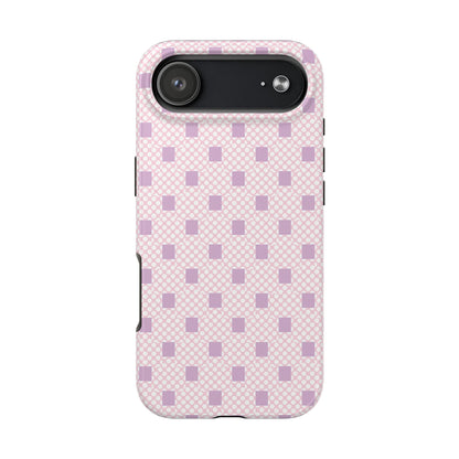 Coque de téléphone renforcée Pastel Lavender Check