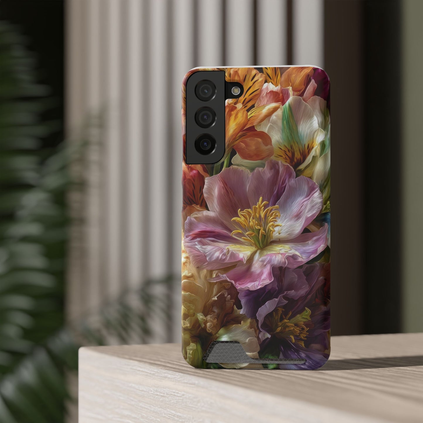 Coque de téléphone Floral Velvet Bloom avec porte-cartes
