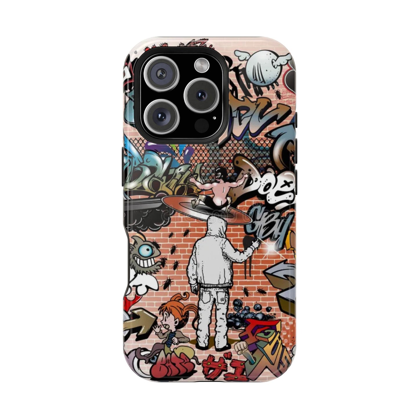 Coque de téléphone Graffiti Street Art — Coque résistante aux chocs style camouflage skateboard urbain