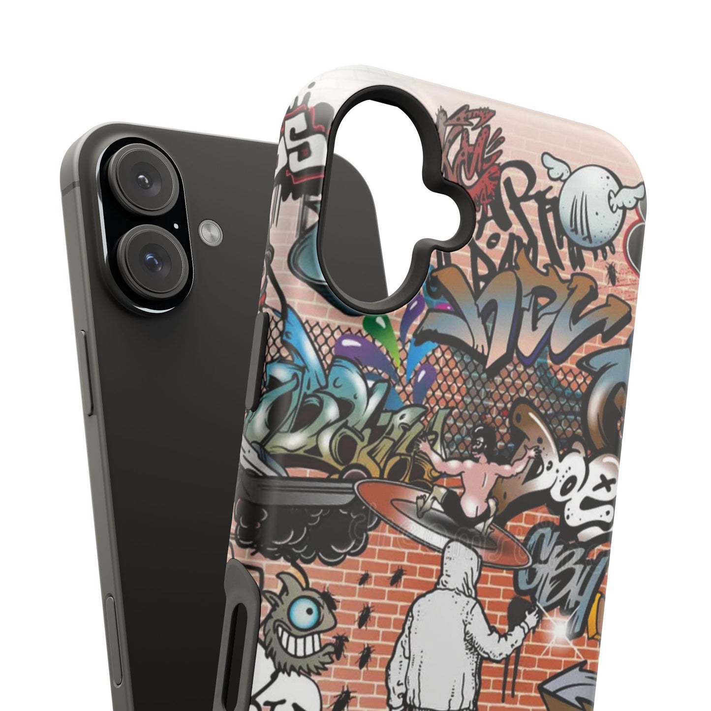 Coque de téléphone Graffiti Street Art — Coque résistante aux chocs style camouflage skateboard urbain